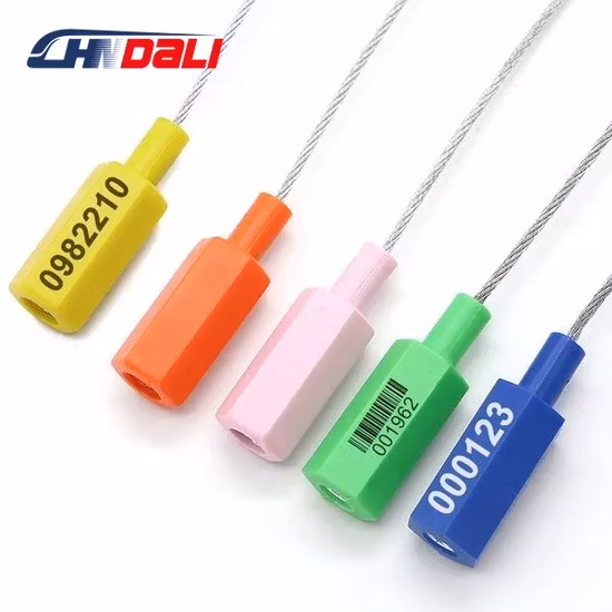 Vedação de cabo de fio de aço inoxidável Vedação de óleo pequena Vedação de cabo de cadeado de plástico